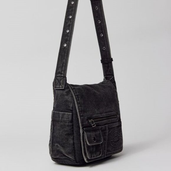 Urban Outfitters BDG Denim Messenger Crossbody Bag - Black - Picture 4 of 8